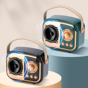 Retro <b>Vintage</b> BT5.0 Speaker 2.0 Channel Portable FM <b>Radio</b> Speaker Clear Sound Multi Color For Desktop Decoration Holiday Gift - Product Image 6