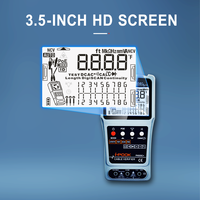 Probador de Cables de Red I-POOK PK655C+ con Pantalla LCD, Mapeo de Cables, Medición de Longitud, Prueba PoE y Multímetro