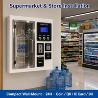 Distributeur d'eau purifiée UV et ozonée mural automatique pour appartements et immeubles de bureaux