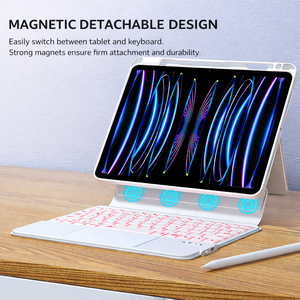 Teclado Bluetooth Magnético Desmontable para iPad, Ligero y Portátil, con Carga Tipo-C, Compatible con iPad Air Pro Laudtec - Product Image 6
