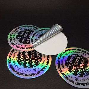 Professional anti-counterfeiting holographic waterproof self-adhesive stickers, durable, custom-shaped barcode <b>labels</b> - Product Image 2