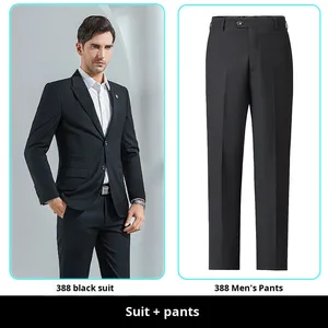 Mode vêtements de travail mariage garçons d'honneur formel hommes femmes simple boutonnage costume ensemble professionnel même Style décoration - Product Image 1