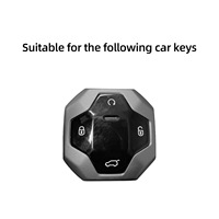 Coque de clé de luxe en alliage de zinc pour télécommande sans clé Chery Jetour T2 2023-2025, 4 boutons
