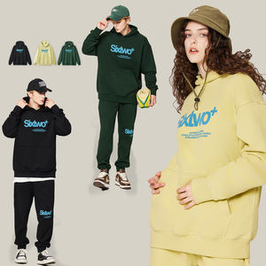 Sweat à capuche surdimensionné en éponge française de haute qualité sweat à capuche court unisexe hommes bouffée impression broderie sweats à capuche personnalisés - Product Image 4