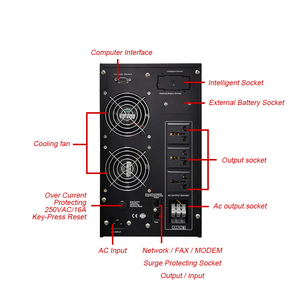 Suitable Techfine Reasonable 3kva Online Ups Price Portable Ups <b>Battery</b> <b>Backup</b> 3kva Online High Frequency UPS - Product Image 5