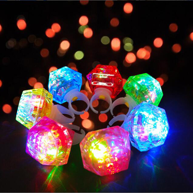 Advertising Party Favor LED Light up Finger Ring for Kids