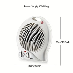 Homeleader <b>Electric</b> <b>Heater</b> 2000W Portable Indoor Heating Fan <b>Heater</b> With Overheat Protection White - Product Image 4