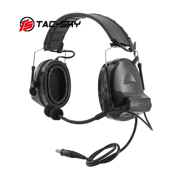 TS TAC-SKY Tactical Shooting Electronic Hearing Ear Protection Headband Headset NATO Version Tactical Headset