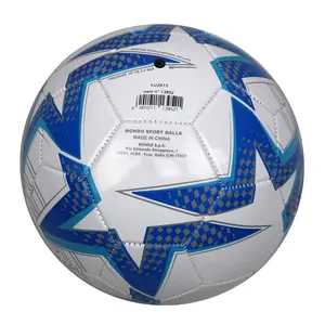 Pelotas de fútbol de PVC para entrenamiento al aire libre, marca personalizada, tamaño oficial, al mejor precio