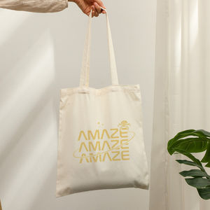 Bolsa de Lona Personalizada con Estampado Amaze Rocky, Bolso de Hombro de Gran Capacidad, Inspirado en <span class=keywords><strong>Roject</strong></span> Hail Mary, Ciencia Ficción - Product Image 5