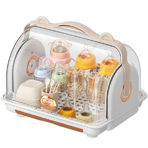 En gros, séchoir à biberons en plastique de haute qualité pour la maison avec couvercle, boîte de rangement pour biberons et organiseur de drainage pour enfants - Product Image 5