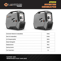 511012 Tragbarer Leiser 4-Takt Benzin-Inverter-Generator 2,0kW 230V 50Hz 79cc Elektrischer/Seilzugstart für Camping Wohnmobil Zuhause