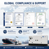 Grupo Electrógeno Diésel Silencioso Parkins de 15kVA, 20kVA, 30kVA, 50kVA, 60kVA LINGGE Trifásico con Motor Original del Reino Unido