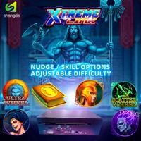 Machine de jeu à monnayeur avec prise US, écran incurvé 43 pouces, commande par boutons, jeu de réflexion à 50 lignes avec rouleau rotatif pour intérieur