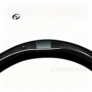 Volant en fibre de carbone LED niveau 45 adapté aux Mercedes C217 W221 W222 S63 C63 GLA45 C43 SLC <span class=keywords><strong>43</strong></span> R172 <span class=keywords><strong>AMG</strong></span> W205 CLA <span class=keywords><strong>GLA</strong></span> - Product Image 3
