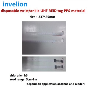 일회용 <span class=keywords><strong>RFID</strong></span> 팔찌/발목 팔찌 버튼 태그 중간 범위 2m 무료 배송 스포츠 타이밍 솔루션 개인 출석 - Product Image 2