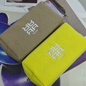 Top Quality Waffle Cotton Makeup <b>Bag</b> <b>Women</b> <b>Bag</b> <b>Toiletry</b> <b>bag</b> Embroidered logo 7 Inches With <b>Women</b> Gift - Product Image 1