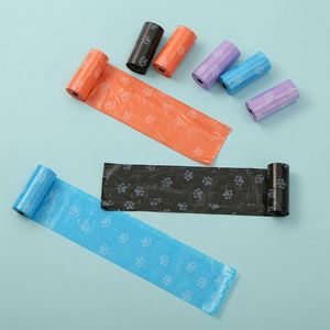 Sacs à déjections biodégradables en HDPE en gros, jetables, en rouleau, pour nettoyage extérieur, pour chats et chiens, portables - Product Image 2