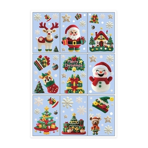 <b>Christmas</b> Static Cling Stickers <b>for</b> Glass Windows Holiday Decorations Frosted Window <b>Film</b> Decals <b>for</b> Offices and <b>Home</b> Decor - Product Image 5