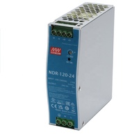 Mean Well NDR-120-24 120W 24V 5A Alimentation à découpage industrielle sur rail DIN AC-DC mince avec modèle Ndr-120-24 à haute efficacité