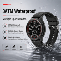 Montre connectée pour femme avec bracelet en silicone bleu, écran TFT, appels, surveillance de la pression artérielle, suivi du sommeil, technologie magnétique TechWear