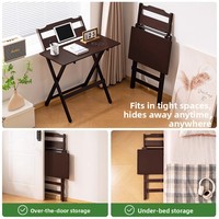 Ensemble Chaise et Bureau Pliables Style Minimaliste Moderne pour Étudiants, Bureau d'Ordinateur Simple pour la Maison, Bureau d'Étude pour Enfants YeZhuLin YZL-220 Chine