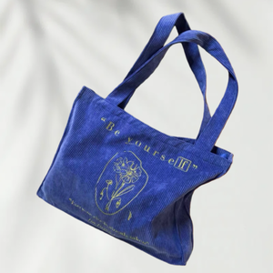 Wholesale Reusable Eco-friendly <b>Corduroy</b> <b>Tote</b> <b>Bag</b> Large Capacity Shopping <b>Bag</b> Promotional Gift Travel Solid Color Embroidery - Product Image 4