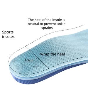 Plantillas deportivas de espuma viscoelástica para zapatillas de deporte, soporte de arco ortopédico, absorción de impacto, alta elasticidad, alivio de pies planos para hombres y mujeres - Product Image 4