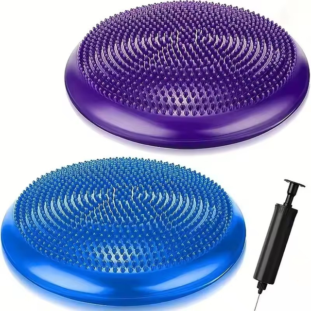Hot Sale Multi-Purpose Inflatable Stability Balance Disc 33cm Diameter PVC Durable Anti-Slip Waterproof Yoga Exercise Fitness