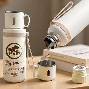 Tapa de Acero Inoxidable Personalizada para Vaso Aislado de 600 ml y 800 ml, Portátil, Nuevo Estilo Chino, Impresión Digital, Regalo Empresarial para Colegas - Product Image 1