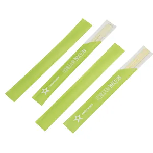 2024 High Quality Twin Disposable Bamboo Chopsticks Japanese Hashi Tensoge Custom Print Logo Chopsticks