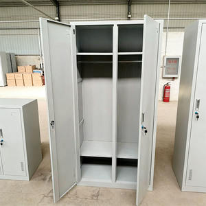 ตู้เหล็ก 2 ประตู ตู้เก็บของเหล็ก ตู้เก็บของสำหรับโรงยิม โรงเรียน ห้องนอน ตู้เสื้อผ้าเหล็ก - Product Image 3