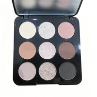 Palette de fards à paupières à haute pigmentation 9 couleurs, fard à paupières mat naturel, paillettes avec miroir, produit cosmétique, vente en gros, maquillage personnalisé