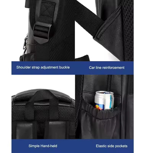 Sac à dos de voyage pour hommes d'affaires, grande capacité, imperméable, avec port USB, pour l'école et l'ordinateur portable, vente en gros sur mesure - Product Image 5
