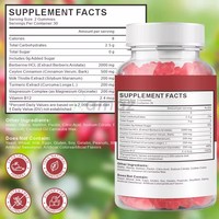 Gummies de Berbérine HCL : Complément pour la Fonction Immunitaire et le Métabolisme avec Cannelle de Ceylan, Curcuma et Chardon-Marie