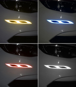 2 Piezas de Cintas Reflectantes Autoadhesivas Impermeables para Parachoques de Coche, Cintas de Advertencia de Seguridad, Pegatinas Reflectantes, Accesorios para Coche - Product Image 5
