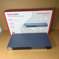Commutateur PoE intelligent géré 16 ports Gigabit HIK DS-3E1518P-EI d'origine, neuf, avec port fibre optique IEEE 802.3az pour réseau CCTV