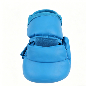 Protector de Rodilla de Piel Sintética para Karate, Taekwondo, <span class=keywords><strong>Kung</strong></span> <span class=keywords><strong>Fu</strong></span>, MMA, Boxeo, Entrenamiento, Azul/Rojo, Unisex, Tallas S-XL - Product Image 4