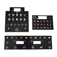 Étiquettes autocollantes personnalisables pour panneaux de commande à membrane tactile en plastique OEM étanche (PMMA/PC/PVC/PET) pour écran avant