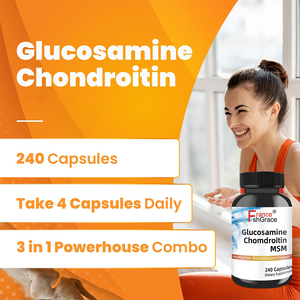Fabricante de Suplementos Dietéticos de Glucosamina y Condroitina, Apoya la Salud de las Articulaciones con MSM, 240 Cápsulas de Glucosamina y Condroitina - Product Image 4
