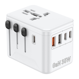 Dây mở rộng phổ Travel Adapter USB PQ điện du lịch Adaptor đa cắm đa cắm du lịch Adaptor trên toàn thế giới - Product Image 1