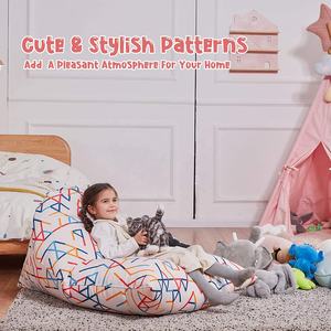 เก้าอี้เก็บตุ๊กตาสัตว์ยัดนุ่นกลางแจ้งกันน้ำได้ถุงถั่วสำหรับเด็ก - Product Image 5