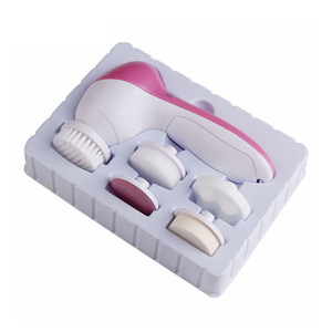 <span class=keywords><strong>Brosse</strong></span> <span class=keywords><strong>Nettoyante</strong></span> Électrique Multifonctionnelle <span class=keywords><strong>5</strong></span>-<span class=keywords><strong>en</strong></span>-<span class=keywords><strong>1</strong></span> pour le <span class=keywords><strong>Visage</strong></span>, Nettoyage <span class=keywords><strong>en</strong></span> Profondeur et Massage – Meilleure Vente - Product Image 1