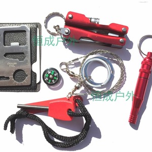 <b>Camping</b> <b>Multi</b> Functional <b>Tool</b> Set Stainless Steel 9.5cm Survival Equipment Outdoor Emergency Gear - Product Image 1
