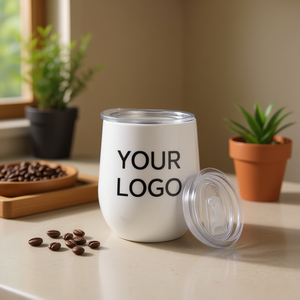 Mug à café en céramique Hipdeer 12oz avec logo personnalisé, isolé, pour la maison, le bureau, ou comme cadeau - Product Image 2
