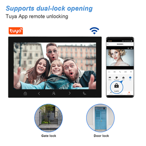 Xinsilu 7 "IP65 máy ảnh không thấm nước RFID hệ thống cửa nhập cảm ứng chuyển đổi chuông cửa Video intercom cho gia đình biệt thự căn hộ - Product Image 4