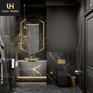 <span class=keywords><strong>Meuble</strong></span> de salle de bain personnalisé <span class=keywords><strong>avec</strong></span> lavabo en acier inoxydable plateau en marbre <span class=keywords><strong>noir</strong></span> lavabo de petite taille - Product Image 5