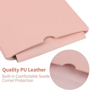 PinkPU Leather Keyboard Sleeve for Logitech K380 Multi-Device Wireless Keyboard, Travel Sleeve Bag Case, Not Included Keyboard
