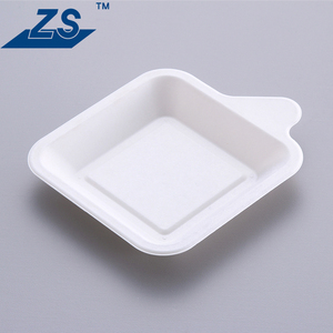 Có thể phân hủy dùng một lần bã mía vuông vòng bánh tấm món ăn đưa ra Bộ đồ ăn - Product Image 5