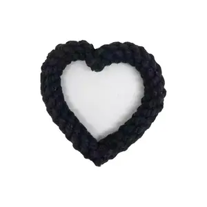 Corde en forme de cœur pour chien, jouets de saint-valentin, corde à mâcher, jouet pour chiens de taille moyenne et grande